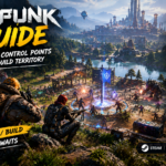 Corepunk 1.0 guide featuring open-world control points, war chests, guild territory and battlefield combat