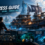 Once Human Sea Fortress guide featuring an upgraded armed ship, ship cannons, underwater resources and the Sunken Lord encounter.