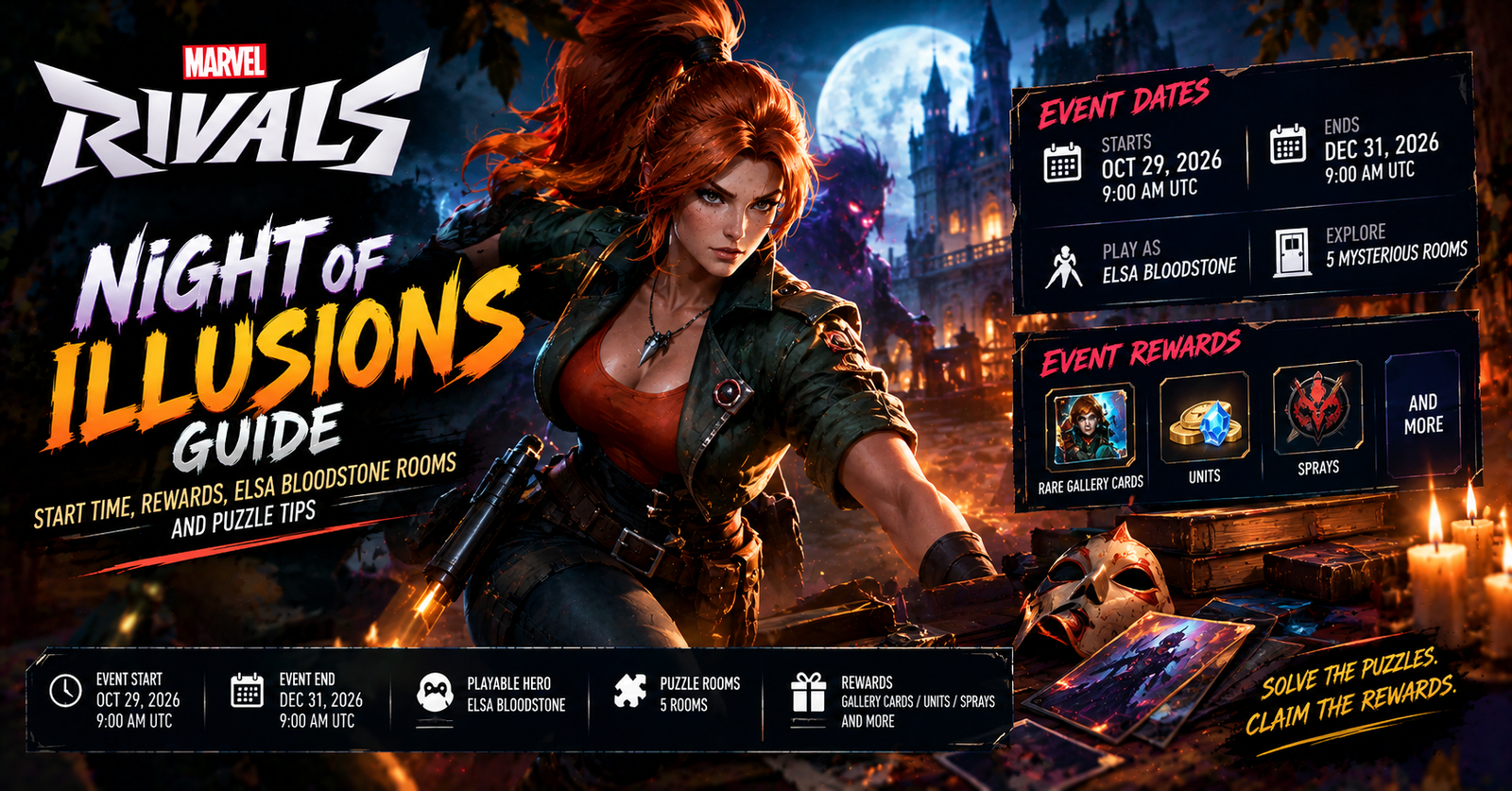 Marvel Rivals Room Marvel Rivals Night of Illusions Start Time and Rewards