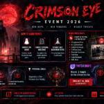 Phasmophobia Crimson Eye 2026 Halloween event featuring Blood Moon maps, ghost hunting challenges, event rewards and Twitch Drops.