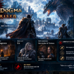 Dragon’s Dogma 2 Dark Arisen expansion featuring a snowy Norgan landscape, a warrior, and a dragon.