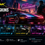 Cyberpunk 2077 TWINTONE skins guide featuring four Quadra Turbo-R V-Tech paint designs, Twitch Drops rewards, account linking, and the October–November 2026 campaign.