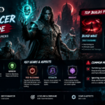 Diablo 4 Necromancer Build Guide Season 15 showing Blood Wave, Army of the Dead, and Minionmancer builds with undead army