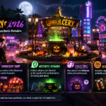 Tower Unite Halloween Event 2026 featuring Ghoul Coins, Ghoulcery shop, Aesthetic Remains, collectible Catsacks, and new Halloween items.
