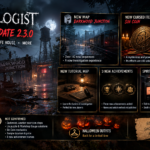 Demonologist Halloween Update 2.3.0 guide featuring Darkwood Junction, the Sin Coin, the Temple safe house, and new gameplay changes.