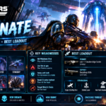 Helldivers 2 Illuminate enemies guide showing Watchers, Harvesters, Crushers, weaknesses and recommended weapons.