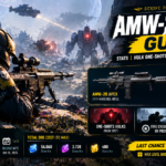 Helldivers 2 AMW-20 Apex guide featuring an armored soldier aiming at a Hulk, with weapon stats, reload tips, and unlock details.